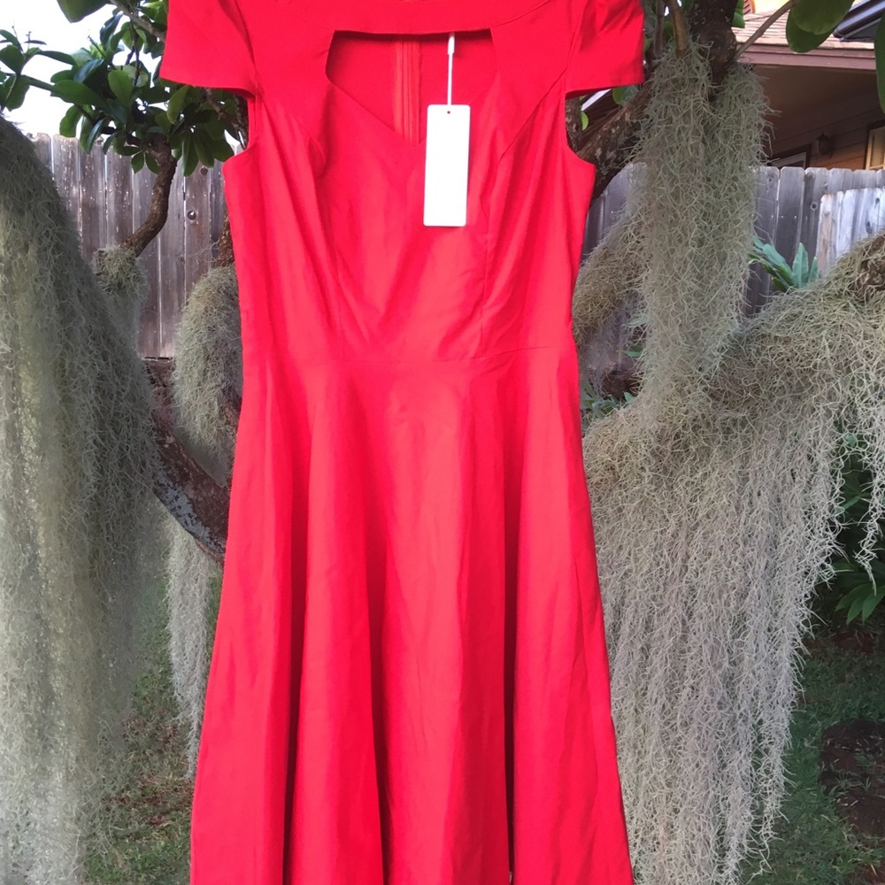 🟢❤️💃🏽NWT Vintage American Nostalgia Rockabilly Dress Cap Sleeve💃🏽🤩❤️NWT - Picture 5 of 14